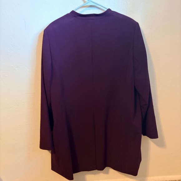 NWT Calvin Klein Plum Purple Lined Blazer – Size 18W - Picture 5 of 5